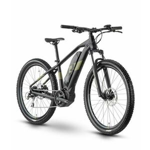 Bicicleta Electrica Raymon HardRay E 2.0, roti 29 Inch, cadru aluminiu 500mm L, Autonomie 100 km, motor 250W, cadru aluminiu 450mm M, baterie 500Wh, Negru/Verde imagine