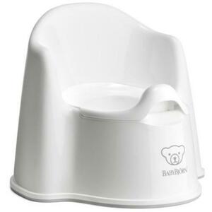 Olita BabyBjorn Potty Chair White, cu protectie spate imagine