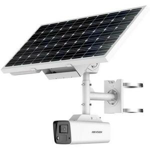 Camera de supraveghere IP Bullet Hikvision cu panou solar DS-2XS2T47G1-LDH6, 4MP, Lentila 6mm, IR 30m imagine