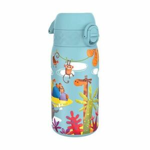 Sticla apa pentru copii Ion8 Safari, inox, 400ml imagine