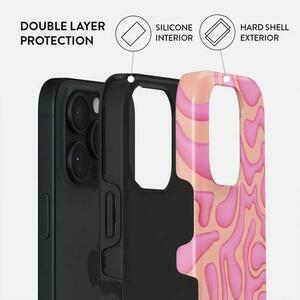 Husa Dual Layer Popsicle Burga pentru iPhone 16 Pro Max, Roz imagine