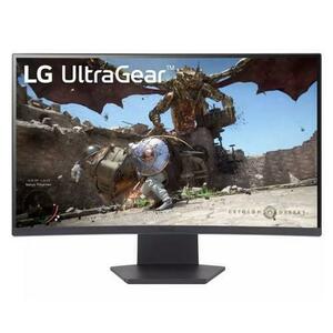 Monitor Gaming VA LED LG 27inch 27GS60QC-B, QHD (2560 x 1440), HDMI, DisplayPort, Ecran curbat, 180 Hz, 1 ms (Negru) imagine