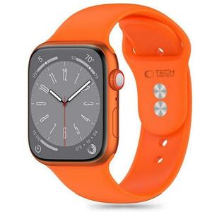 Curea Tech-Protect Silicone pentru Apple Watch 41mm / 40mm / 38mm Series, Portocalie imagine