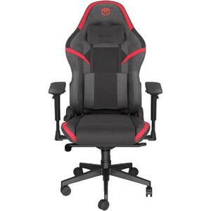 Scaun Gaming Endorfy Scrim RD, Piele/Textil, Suport lombar, 120 Kg (Negru/Rosu) imagine