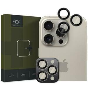 Folie de protectie Camera spate HOFI CamRing PRO+ pentru Apple iPhone 16 Pro Max / 16 Pro, Sticla Securizata, Neagra imagine