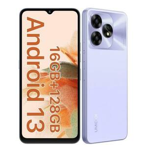 Telefon Mobil Umidigi A15C, Procesor Unisoc T606 Octa Core, IPS 6.7inch, 8GB RAM, 128GB Flash, Camera Tripla 48 + 8 + 5 MP, Wi-Fi, 4G, Dual Sim, Android (Violet) imagine