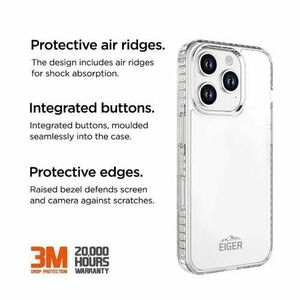 Husa Ice Grip Eiger pentru iPhone 16 Pro, Transparenta imagine