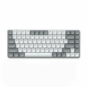 Tastatura mecanica fara fir Satechi SM1 Slim, Bluetooth, 2.4GHz, iluminare din spate alba (Argintiu) imagine