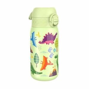 Sticla apa pentru copii Ion8 Dinosaurs, inox, 400ml imagine