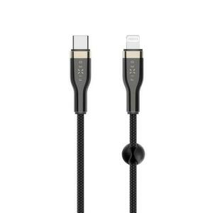 Cablu lung de incarcare si date FIXED cu impletitura, conectori USB-C/Lightning, suport PD, 2 m, MFI (Negru) imagine