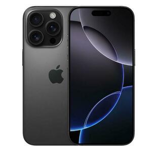 Telefon Mobil Apple iPhone 16 Pro, LTPO Super Retina XDR OLED 6.3inch, 128GB Flash, Camera Tripla 48 + 12 + 48 MP, Wi-Fi, 5G, iOS (Negru) imagine