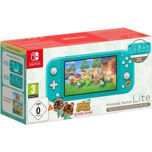 Consola NINTENDO Switch Lite, Bluetooth 4.1, USB Type-C, 32 GB (Turcoaz) + Joc Animal Crossing imagine