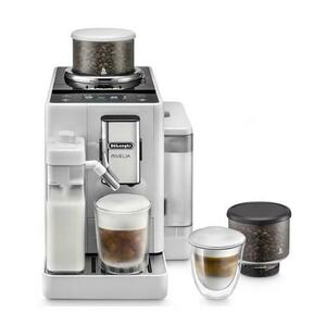 Espressor automat De'Longhi Rivelia EXAM440.55.W, 1450 W, 19 bar, 1.4 l, Recipient boabe 2 x 250 g, Display tactil TFT 3.5inch, Tehnologia LatteCrema (Alb) imagine