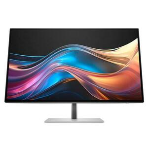 Monitor IPS LED HP 27inch 727pq, QHD (2560 x 1440), HDMI, DisplayPort, Pivot (Argintiu) imagine