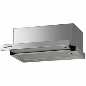 Hota incorporabila telescopica Heinner HTCH-F660IX, Putere de absorbtie 611.79 m3/h, 1 motor, Iluminare LED, 59.5 cm, Inox imagine