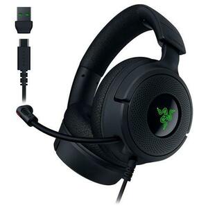 Casti Gaming Razer Kraken V4 X, USB-C/USB-A, Surround 7.1, Chroma RGB, Microfon Cardioid HyperClear (Negru) imagine