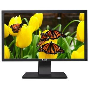 Monitor Refurbished LCD Dell 24inch P2411Hb, 1920 x 1080, VGA, DVI, 5 ms (Negru) imagine