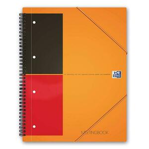 Caiet cu spirala OXFORD Int. Meetingbook dictando, A4+, 80 file-80g/mp, Scribzee, 4 perf, coperta PP imagine