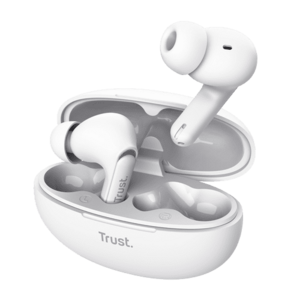 Casti True Wireless Trust Yavi TR-25172, Bluetooth, ENC, Microfon, Multiplatforma (Alb) imagine