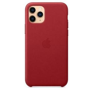 Protectie Spate Apple MWYF2ZM/A pentru Apple iPhone 11 Pro, Piele naturala (Rosu) imagine