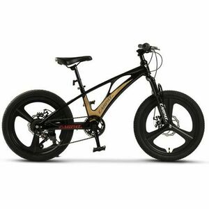 ﻿﻿Bicicleta Copii MTB Carpat C20343A, roti 20inch, cadru aluminiu, Negru/Crem imagine