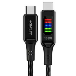 Cablu Date si Incarcare Acefast C7-03, USB-C - USB-C, 100W, 1.2m (Negru) imagine