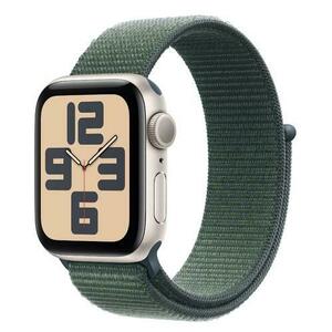 Smartwatch Apple Watch SE (2024), GPS, Carcasa Starlight Aluminium 40mm, ecran LTPO OLED, 32GB, curea Lake Green Sport Loop (Verde) imagine