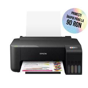 Imprimanta Inkjet Epson EcoTank L1230, A4, Color, 10 ppm, USB (Negru) imagine