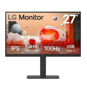 Monitor IPS LED LG 27inch 27BA650-B, Full HD (1920 x 1080), HDMI, DisplayPort, Boxe, Pivot (Negru) imagine