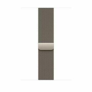 Curea Smartwatch Apple MC7J4ZM/A pentru Watch 46mm, Natural Milanese Loop, S/M (Argintiu) imagine