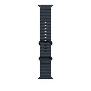 Curea Smartwatch Apple MYPA3ZM/A pentru Watch 49mm, Ocean Band, Black Titanium Finish (Albastru) imagine