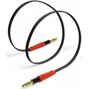 Cablu Audio Tylt AUX, Jack 3.5mm - Jack 3.5mm, 1m (Negru/Rosu) imagine