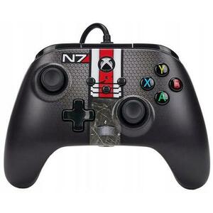 Controller PowerA EnWired Cu fir pentru Xbox Series X/S, Xbox One, PC, 3, 5 mm Mass Effect N7 (Negru) imagine