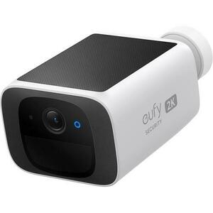 Camera de supraveghere eufy SoloCam S220, Wireless, Panou Solar, Rezolutie 2K, 2.4 GHz Wi-Fi, IP67 (Alb) imagine