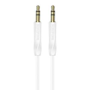 Cablu Audio 3.5mm - 3.5mm Borofone BL16, 1m, Alb imagine