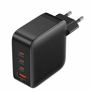 Incarcator retea Vention FEIB0-EU, 3 x USB-C, 1 x USB-A, GaN Charging Kit, 140W/140W/30W/18W, Negru imagine