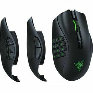 Mouse gaming wireless Razer Naga Pro, 3 module butoane laterale, switchuri optice, 2.4GHz HyperSpeed & Bluetooth, iluminare Chroma RGB, Negru imagine