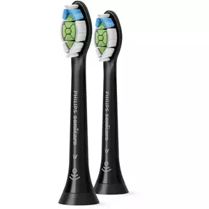 Rezerve Philips Sonicare Optimal White HX6062/13, pachet de 2 capete de periere, Standard, click-on, negru imagine