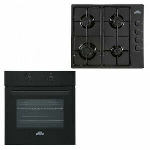 Pachet cuptor electric FE 603BLK si plita gaz PG60BLK, Nuova Cucina imagine