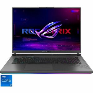 Laptop Gaming ASUS ROG Strix G18 G814JV cu procesor Intel® Core™ i7-13650HX pana la 4.90 GHz, 18, QHD+, IPS, 240Hz, 16GB DDR5, 1TB SSD, NVIDIA® GeForce RTX™ 4060 8GB GDDR6 TGP 140W, No OS, Eclipse Gray imagine