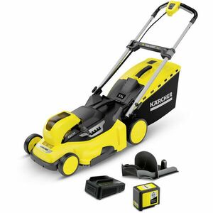 Masina electrica de tuns gazonul pe acumulator Karcher LMO 36-46, 46 cm latime lucru, 36 V, 5 Ah, 1 acumulator, functie de taiere, mulcire și inaltime taiere, incarcator rapid imagine