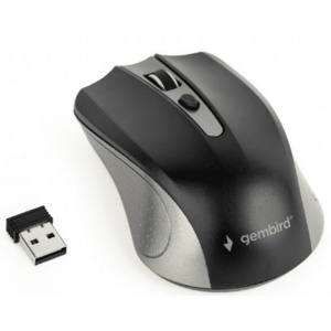 Mouse wireless Gembird, 1600 dpi, Negru / Gri, MUSW-4B-04-BG imagine