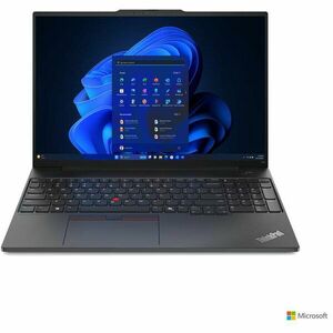 Laptop Lenovo 16'' ThinkPad E16 Gen 2, WUXGA IPS, Procesor Intel® Core™ Ultra 7 155H (24M Cache, up to 4.80 GHz), 16GB DDR5, 512GB SSD, Intel Integrated Graphics, No OS, Graphite Black imagine