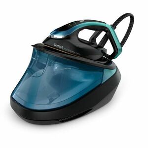 Statie de calcat Tefal Pro Express Vision GV9822E1, 3000W, 9 bari, jet de aburi 750 g/min, abur variabil 180 g/min, talpa Durilium Airglide Autoclean, rezervor apa 1.2L, oprire automata, negru & albastru imagine