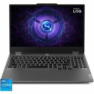 Laptop Gaming Lenovo LOQ 15IAX9I cu procesor Intel® Core™ i5-12450HX pana la 4.4GHz, 15.6, Full HD, IPS, 144Hz, 2x 12GB SO-DIMM DDR5-4800, 1TB SSD, Intel® Arc™ A530M 4GB GDDR6, No OS, Luna Grey imagine