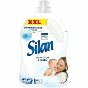 Balsam de rufe Silan Sensitive & Baby, 130 spalari, 2.86l imagine