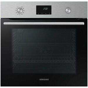 Cuptor incorporabil Samsung NV68A1170BS/OL, Electric, 68 l, Autocuratare pirolitica, True convection, Clasa A, Negru/Inox imagine