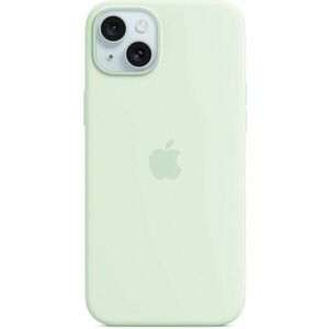 Husa de protectie Apple Silicone Case with MagSafe pentru iPhone 15 Plus, Soft Mint imagine