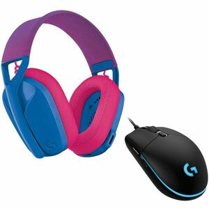 Set Casti PC + Mouse, Logitech, Multicolor imagine