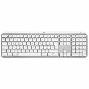 Tastatura wireless Logitech MX Keys S for Mac, Bluetooth, Multidevice, compatibila MacOS & iOS, US INTL layout, Pale Grey imagine